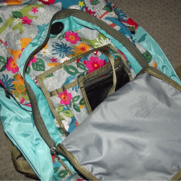 L.L. Bean Floral Patterned Backpack - Picture 4 of 9